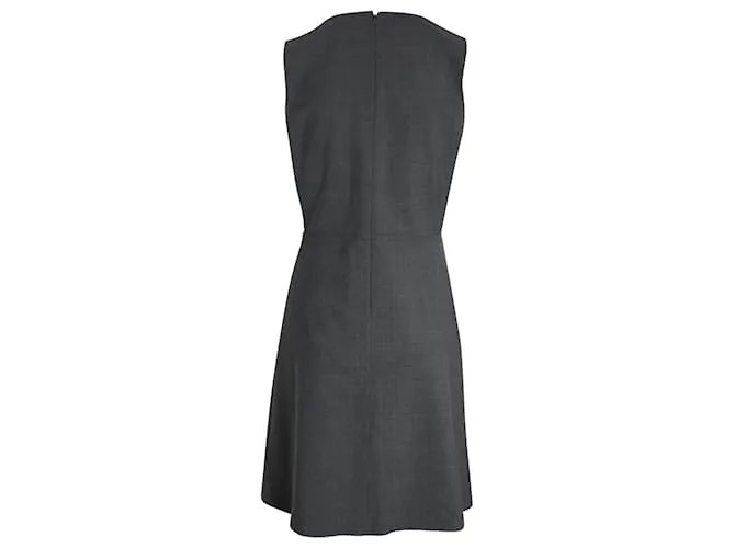 Vestido Theory Edition Miyani de lana gris 