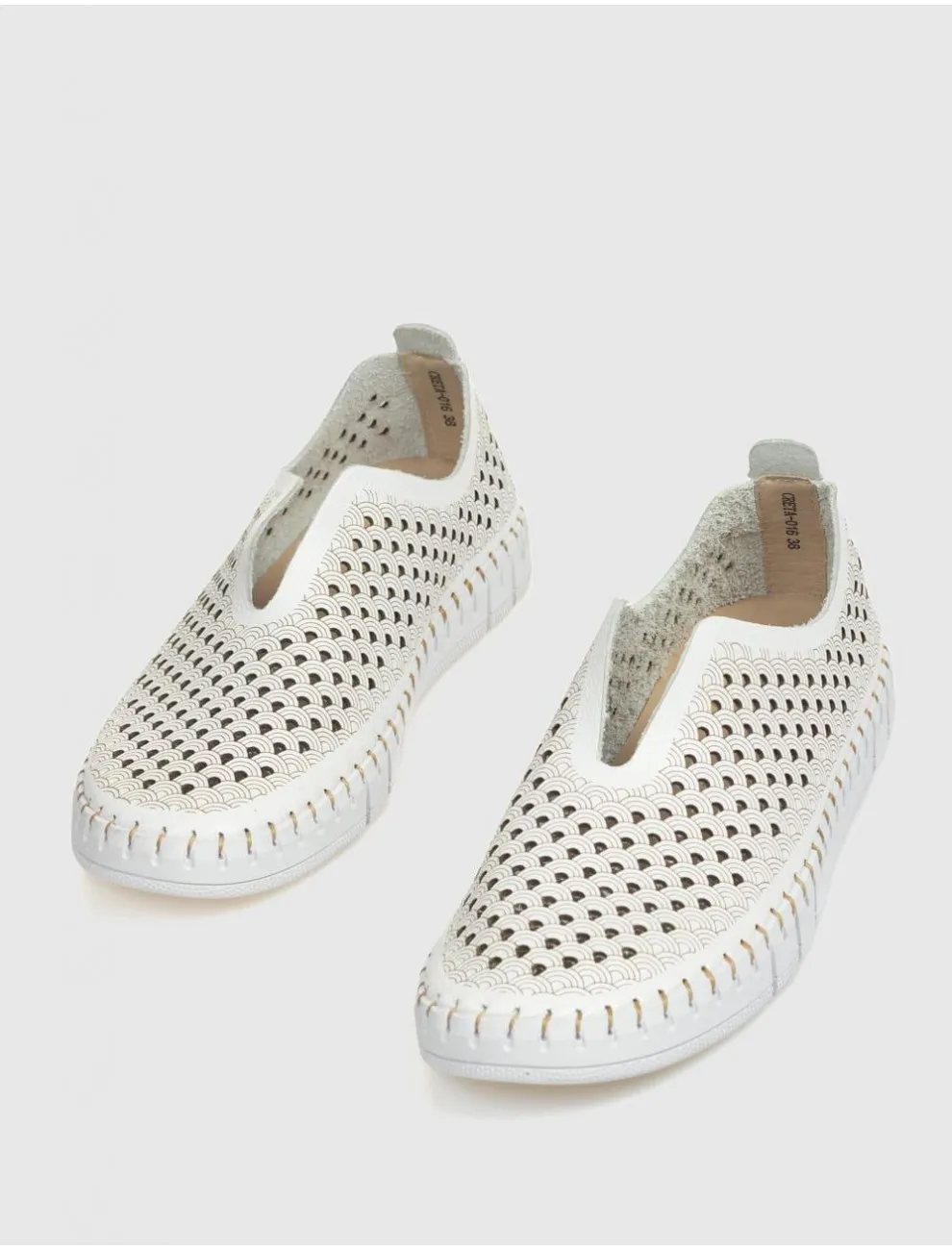 ZAPATILLA THE HAPPY MONK CRETA016 BLANCO