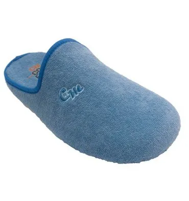 Zapatillas mujer cerradas por la punta y abierto talón Calzamur en azul