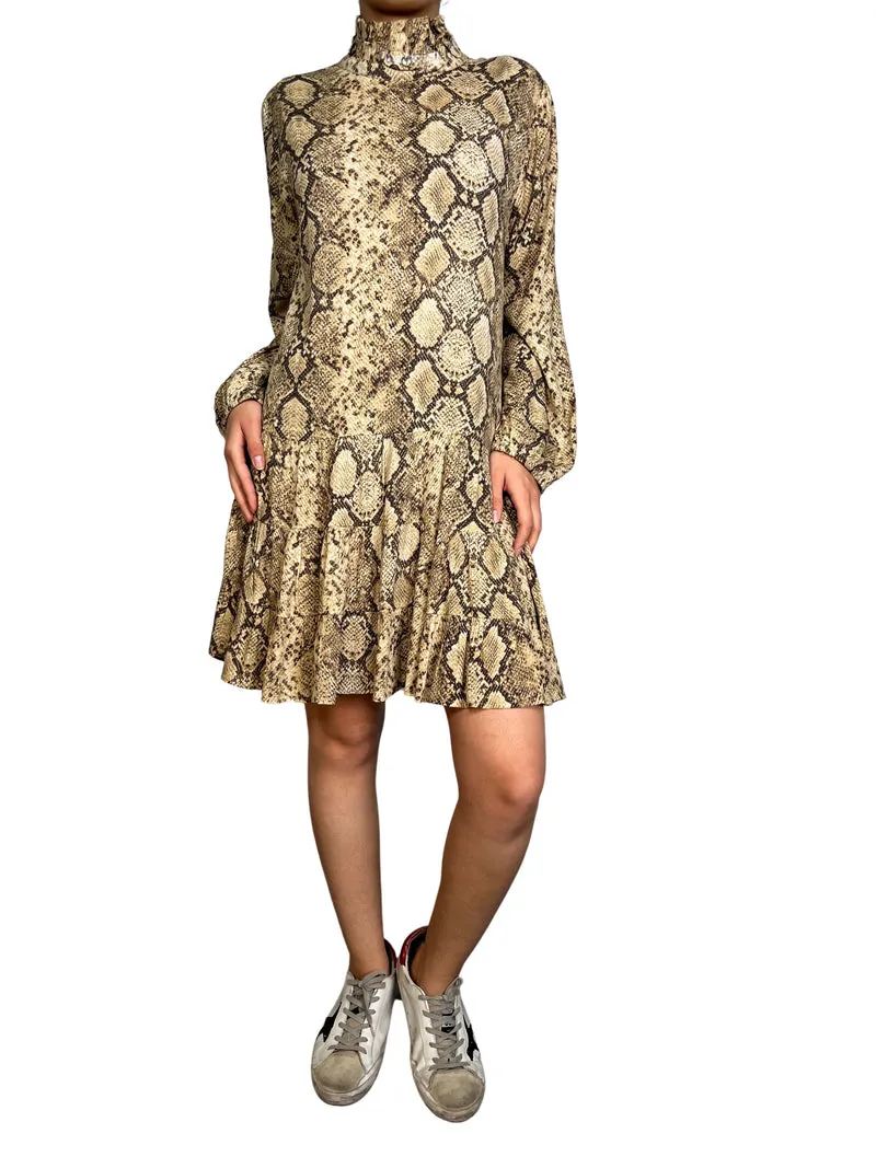 ZARA Vestido Viscosa Snake