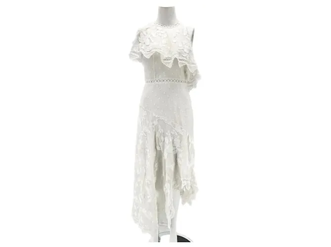 ZIMMERMANN VESTIDOS T.05 1 SEDA BLANCO 