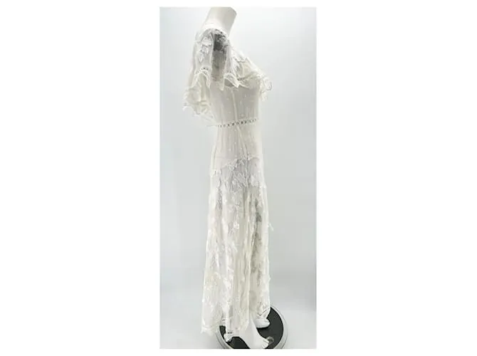ZIMMERMANN VESTIDOS T.05 1 SEDA BLANCO 