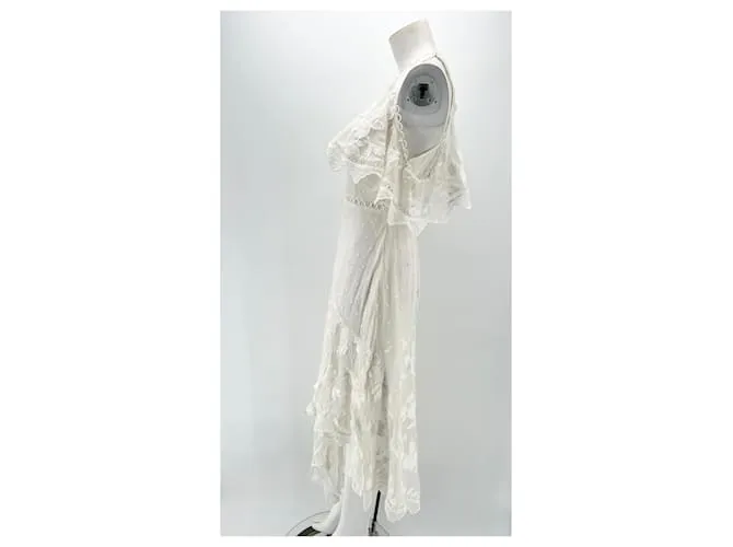 ZIMMERMANN VESTIDOS T.05 1 SEDA BLANCO 