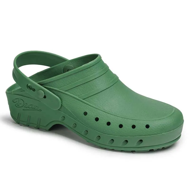 ZUECO SANITARIO ESTERILIZABLE 02/S VERDE  DIAN